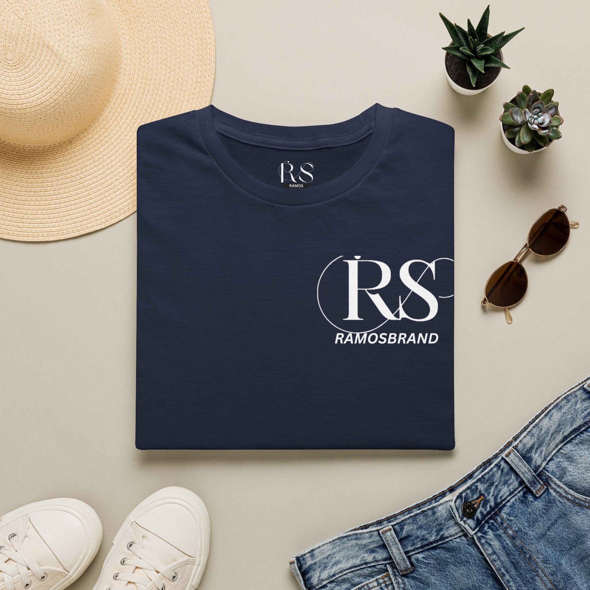RS RAMOS  T-Shirt — Elegant Initials Tee