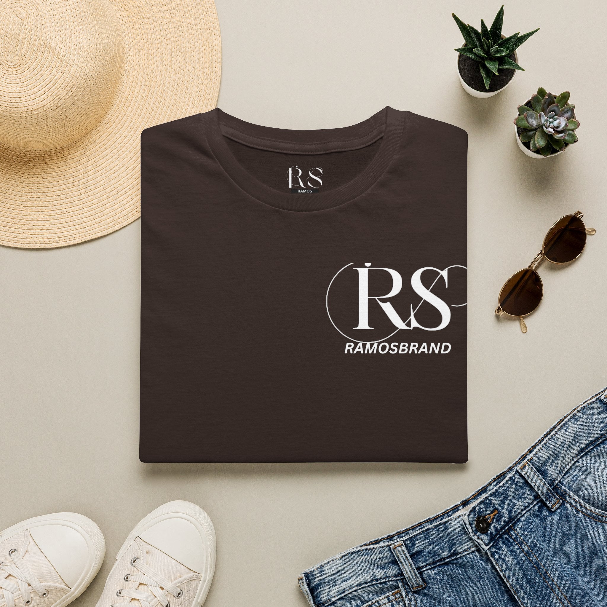 RS RAMOS  T-Shirt — Elegant Initials Tee
