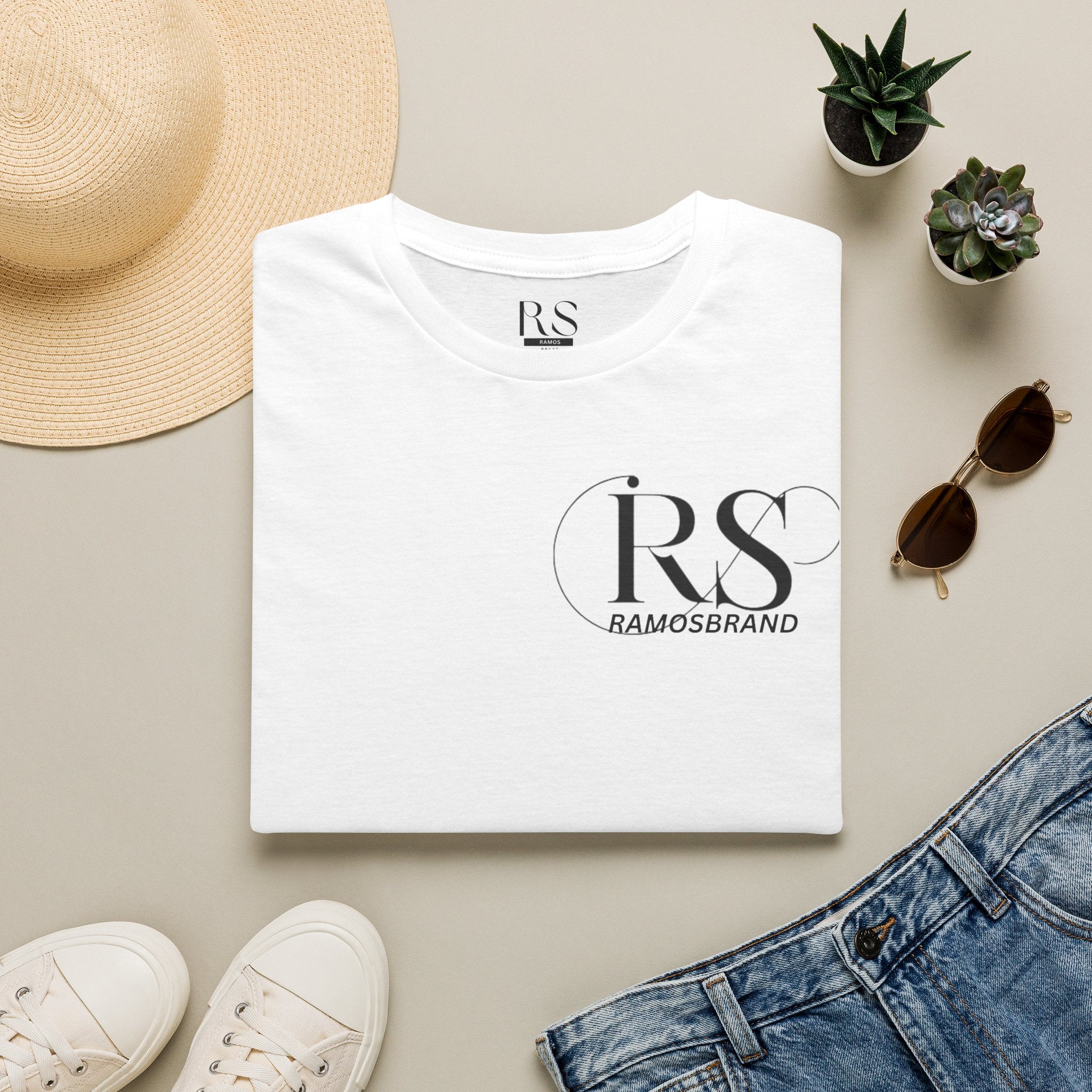 RS RAMOS Brand  T-Shirt — Minimalist Initials Tee