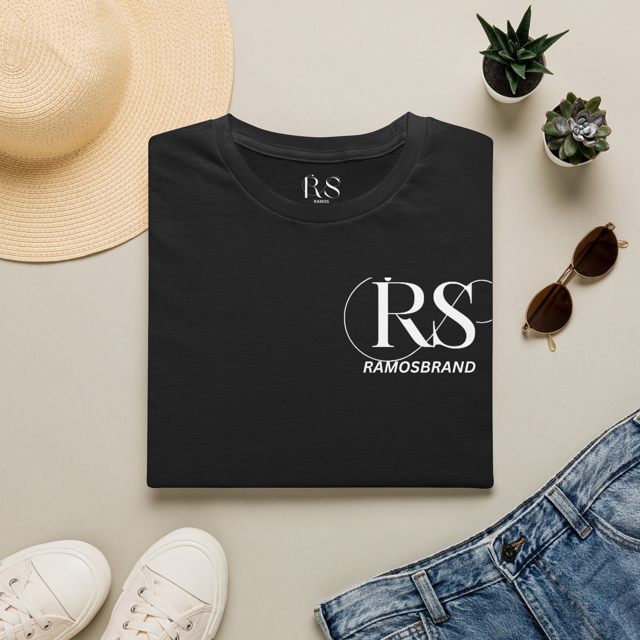 RS RAMOS  T-Shirt — Elegant Initials Tee